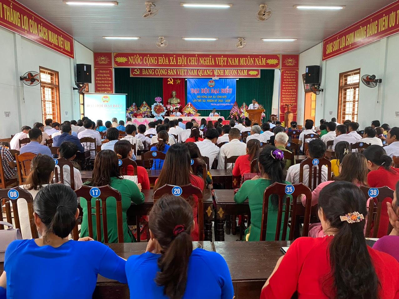 Đại hội đại biểu hội Nông dân xã Vĩnh Sơn nhiệm kỳ 2023 - 2028